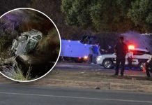 Volcamiento termina con vehículo al fondo de canal al norte de Hermosillo