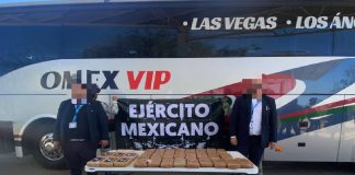 Encuentran 7 kilos de cocaína y 25 kg de goma de opio en autobús de pasajeros en Querobabi: detienen a los choferes