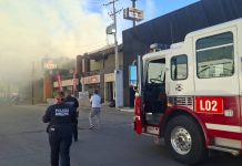 Se registra incendio en comercio del Centro de Hermosillo por acumulación de gas: bomberos controlan incidente Se registra incendio en comercio del Centro de Hermosillo por acumulación de gas: bomberos controlan incidente