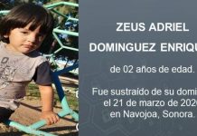 Buscan a niño de 2 años desaparecido en Navojoa; activan Alerta Amber