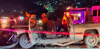 Accidente deja una mujer sin vida y 7 personas lesionadas en carretera Guaymas-Empalme