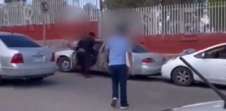 Detienen a hombre por disparar pistola por fuera de escuela en Nogales, Sonora: VIDEO