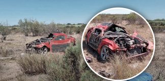 Tragedia al sur de Sonora: mueren dos personas en volcadura y queda una mujer grave