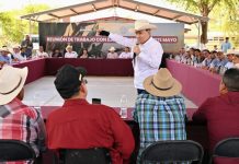 Gobierno estatal reforzará distribución de agua para agricultores del sur de Sonora: Durazo