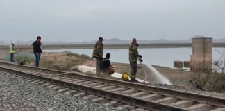 Incendio de cuatro cubiertas de vagón moviliza a bomberos en el oriente de Hermosillo