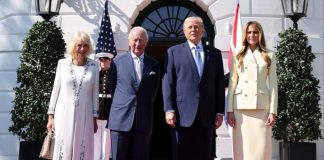 Reyes del Reino Unido aterrizan en Washington para histórica visita a EEUU