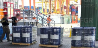 Aseguran más de 54 mil litros de químicos para drogas sintéticas en Manzanillo