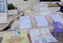 Cumple 2 semanas bloqueo de Covafam al Congreso de Sonora por manifestación en Hermosillo