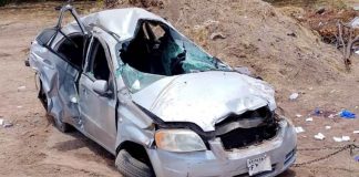 ¡Otro accidente! Aparatosa volcadura en bulevar Camino del Seri en Hermosillo deja un conductor lesionado ¡Otro accidente! Aparatosa volcadura en bulevar Camino del Seri en Hermosillo deja un conductor lesionado