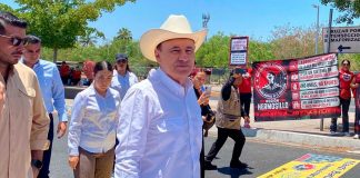 Trabajadores del ISSSTE levantan bloqueo en bulevar Morelos tras reunión con Alfonso Durazo en Hermosillo