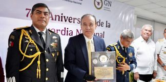 Guardia Nacional reconoce a Alfonso Durazo por su papel en su creación; destaca avances en seguridad en Sonora
