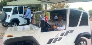 Presentan alumnos de ITH prototipo funcional de vehículo eléctrico compacto