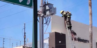 Conato de incendio por corto circuito en transformador moviliza a Bomberos en negocio al sur de Hermosillo Conato de incendio por corto circuito en transformador moviliza a Bomberos en negocio al sur de Hermosillo