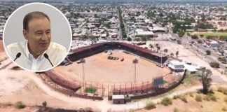 Avanza remodelación del Estadio “Ciclón” Echeverría en Navojoa con inversión de 200 mdp: Durazo