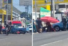 Motociclista resulta lesionado tras choque con pickup al sur de Hermosillo