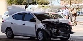 Fuerte choque deja una persona lesionada al poniente de Hermosillo