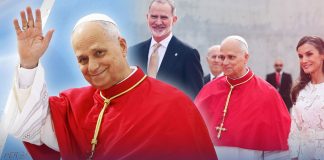 Familia real recibe al papa León XIV en Palacio Real durante su primera visita oficial a España