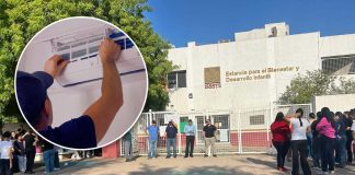 Tras protestas de padres, instalarán minisplit y realizarán mantenimiento en Estancia Infantil del ISSSTE en Navojoa