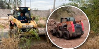 Hermosillo acelera limpieza de canales antes de las lluvias; reportan avance del 80% en trabajos preventivos