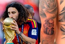 Promesa cumplida: Cucurella presume tatuaje de Luis de la Fuente tras Mundial 2026