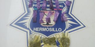 Caen tres hombres con droga en distintos operativos en Hermosillo