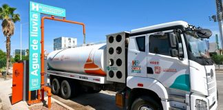 Paso a desnivel Colosio y Solidaridad capta su primera agua de lluvia para reutilizarla en Hermosillo