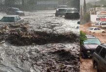 Autoridades alertan por calles con riesgo de arroyos e inundaciones en Nogales en caso de intensas lluvias