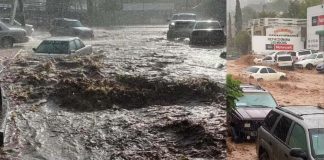 Autoridades alertan por calles con riesgo de arroyos e inundaciones en Nogales en caso de intensas lluvias
