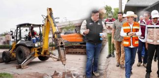 Gobierno de Sonora acelera reconstrucción de Nogales tras las lluvias; rehabilitan 283 calles y refuerzan zonas de riesgo
