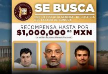 Ofrecen un millón de pesos por información para recapturar a tres reos fugados del Cereso 2 de Hermosillo