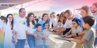 Arrancan ‘Toño’ Astiazarán y Patty Ruibal construcción de la Unidad de Deporte Adaptado para niñas y niños con autismo en Hermosillo Arrancan 'Toño' Astiazarán y Patty Ruibal construcción de la Unidad de Deporte Adaptado para niñas y niños con autismo en Hermosillo
