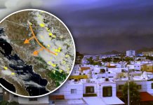 Prev茅n lluvias, granizo y fuertes rachas de viento para las pr贸ximas horas en varias regiones de Sonora