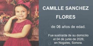 Activan Alerta Amber para localizar a Camille Sánchez Flores, niña de 6 años sustraída en Nogales Activan Alerta Amber para localizar a Camille Sánchez Flores, niña de 6 años sustraída en Nogales