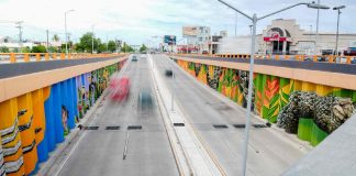 Mural en paso a desnivel de Colosio y Solidaridad es espacio de expresión cultural: Toño Astiazarán Mural en paso a desnivel de Colosio y Solidaridad es espacio de expresión cultural: Toño Astiazarán