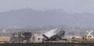 Avión F-35B de los Marines se estrella en California; piloto logra eyectarse y sobrevive al impacto