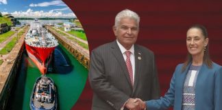 Sheinbaum recibe al presidente José Raúl Mulino con quien dialogará sobre la neutralidad del uso del Canal de Panamá