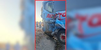 Tren choca contra autobús de pasajeros en Puerto Peñasco; intentó ganarle el paso