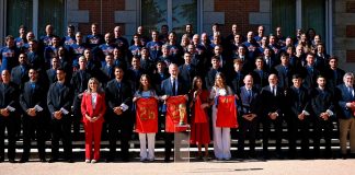 Reyes de España reciben a los campeones del mundo tras conquistar el Mundial de Futbol