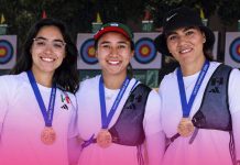 Alejandra Valencia lidera a México hacia el oro en tiro con arco por equipos en Santo Domingo 2026