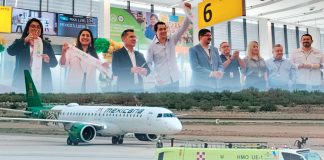 Estrenan pasajeros nueva ruta aérea Hermosillo-AIFA operada por Mexicana de Aviación Estrenan pasajeros nueva ruta aérea Hermosillo-AIFA operada por Mexicana de Aviación
