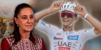Sheinbaum felicita a Isaac del Toro por su histórico podio en el Tour de Francia