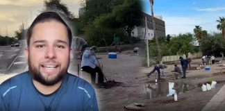 Denuncia influencer Alex de la H que automovilistas dañaron árboles recién plantados en camellón de Hermosillo: ‘Unos siembran y otros destruyen’