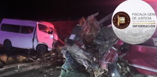 Investiga Fiscalía choque-volcamiento que dejó tres muertos y dos lesionados en carretera Hermosillo-Bahía de Kino