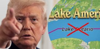 Trump firma orden ejecutiva para renombrar el lago Ontario como lago AméricaTrump firma orden ejecutiva para renombrar el lago Ontario como lago América