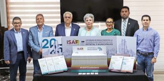 ISAF entrega al Congreso del Estado el Informe de Resultados de la Cuenta Pública estatal y municipal en Hermosillo