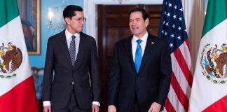 Roberto Velasco y Marco Rubio se reúnen en Washington para abordar agenda bilateral