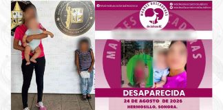 Localizan con vida a mujer y sus dos hijos reportados como desaparecidos en Hermosillo