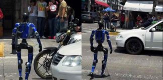 “Fierrobot” sorprende en Guadalajara al defender el paso peatonal: así interviene en el tráfico “Fierrobot” sorprende en Guadalajara al defender el paso peatonal: así interviene en el tráfico
