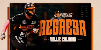 Naranjeros de Hermosillo anuncian el regreso de Willie Calhoun para la temporada 2026-2027