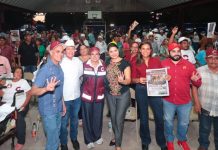 Destaca Celida López experiencia y unidad durante recorridos por Sonora